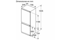 Frigorífico combi integrable SIEMENS KB96NADD0 IQ500 193.5 x 70.8 cm Cierre SoftClose