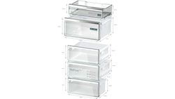 Frigorífico combinado SIEMENS KG39NAXCF IQ500 libre instalación 203 x 60 cm Acero negro antihuellas