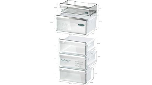 Frigorífico combinado SIEMENS KG39NAXCF IQ500 libre instalación 203 x 60 cm Acero negro antihuellas