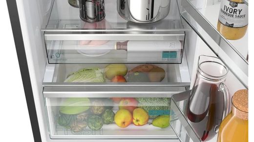 Frigorífico combinado SIEMENS KG39NAXCF IQ500 libre instalación 203 x 60 cm Acero negro antihuellas