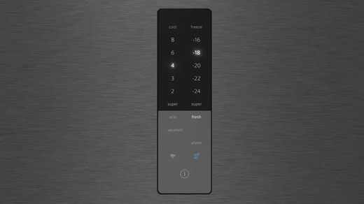 Frigorífico combinado SIEMENS KG39NAXCF IQ500 libre instalación 203 x 60 cm Acero negro antihuellas