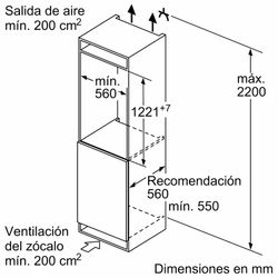 Frigorífico integrable SIEMENS KI41RADD1 IQ500 122.5 x 56 cm Cierre SoftClose