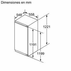 Frigorífico integrable SIEMENS KI41RADD1 IQ500 122.5 x 56 cm Cierre SoftClose