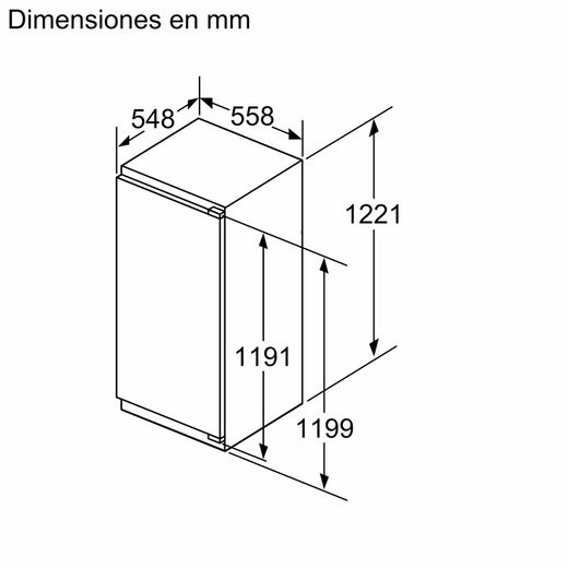 Frigorífico integrable SIEMENS KI41RADD1 IQ500 122.5 x 56 cm Cierre SoftClose