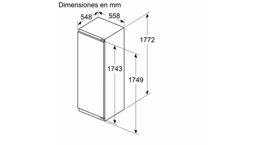 Frigorífico integrable SIEMENS KI81RADD0 IQ500 177.5 x 56 cm Cierre SoftClose