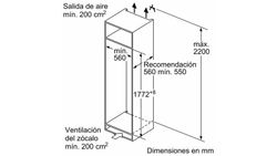 Frigorífico integrable SIEMENS KI81RADD0 IQ500 177.5 x 56 cm Cierre SoftClose