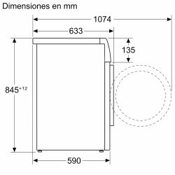 iQ500, Lavadora de carga frontal, 10 kg, máx. 1600 rpm, Acero antihuellas WG56H2AXES - ¡¡OFERTA SOLO RECOGIDA EN TIENDA DE IRUN!!
