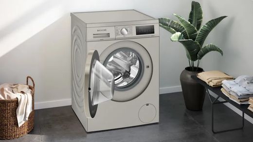 Lavadora SIEMENS WU14UT6KES IQ500 9 kg 1400 r.p.m., Acero antihuellas