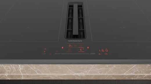 Placa de inducción con extractor integrado SIEMENS ED751HQ26E IQ500 70 cm sin perfiles