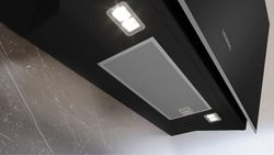iQ700 Campana decorativa de pared 90 cm Cristal negro LC91KLT60