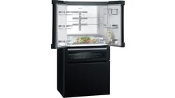 Frigorífico French Door con puertas de cristal SIEMENS IQ700 183 x 90.6 cm Negro KF96RSBEA