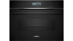 iQ700 Horno compacto con vapor 60 x 45 cm Negro CS736G1B1