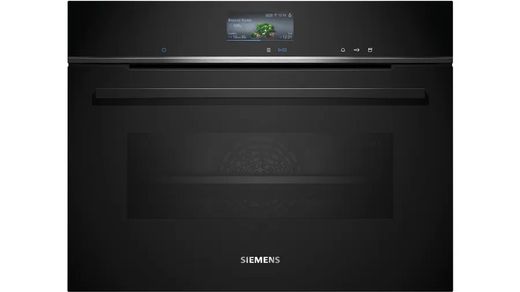 iQ700 Horno compacto con vapor 60 x 45 cm Negro CS736G1B1