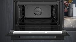 Horno compacto con vapor SIEMENS CS736G1B1 IQ700 60 x 45 cm Negro