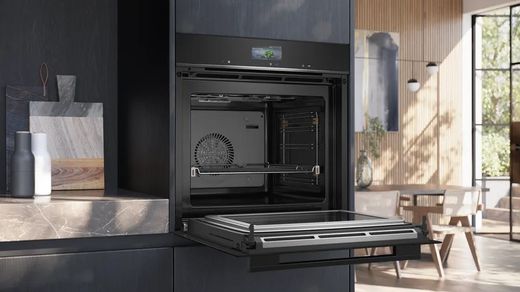 Horno con microondas SIEMENS HM736GAB1 60 x 60 cm iQ700 Negro