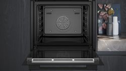 iQ700, Horno con vapor SIEMENS, 60 x 60 cm, Negro, HR736G1B1