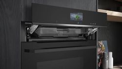 iQ700 Horno con vapor SIEMENS HS736G3B1 60 x 60 cm Negro