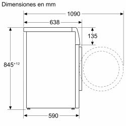 Lavadora de carga frontal SIEMENS WG66B2A2ES iQ700 11 kg, máx. 1600 rpm  - ¡¡OFERTA SOLO RECOGIDA EN TIENDA DE IRUN!!