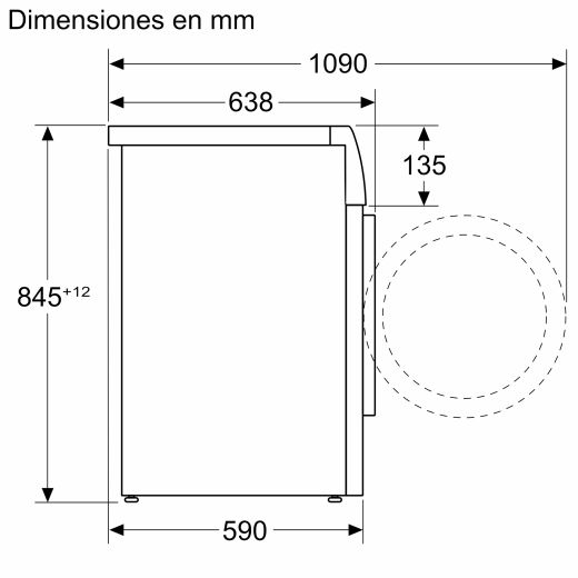 Lavadora de carga frontal SIEMENS WG66B2A2ES iQ700 11 kg, máx. 1600 rpm  - ¡¡OFERTA SOLO RECOGIDA EN TIENDA DE IRUN!!
