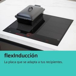 Placa de inducción con extractor integrado SIEMENS EX851HJ26E IQ700 80 cm sin perfiles