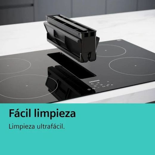 Placa de inducción con extractor integrado SIEMENS EX851HJ26E IQ700 80 cm sin perfiles