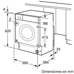 Lavadora secadora integrable SIEMENS WK12D322ES IQ300 7/4kg