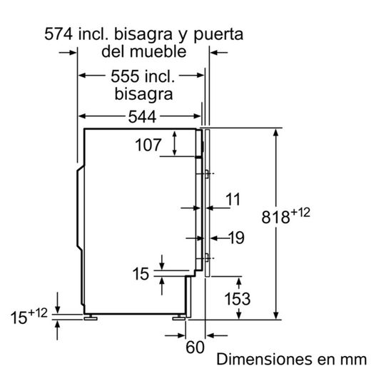 Lavadora integrable SIEMENS WI14W542ES IQ700 8kg 1400rpm