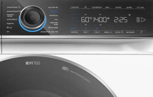 Lavadora SIEMENS WG54B2A1ES carga frontal IQ700 10 kg 1400 rpm blanca