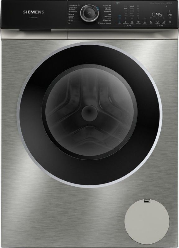 Lavadora SIEMENS WG56H2AXES IQ500 carga frontal 10 kg 1600 rpm Acero Antihuellas