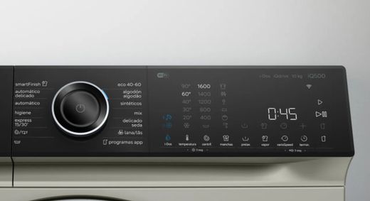 Lavadora SIEMENS WG56H2AXES IQ500 carga frontal 10 kg 1600 rpm Acero Antihuellas