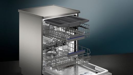 LAVAVAJILLAS SIEMENS SN25ZI08CE LIBRE INSTALACION INOX 60 CM IQ500 3º BANDEJA