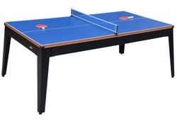 Mesa de Billar 3 en 1 con Patas metálicas 7' New Alejandria 2183