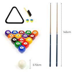 Mesa de Billar Semi Profesional Alejandría medidas producto 213 x 119 x 78 campo d juego 191 x 97 PL0322