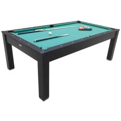 Mesa de juego Billar 3 en 1- Negro 215x121x78 cm PL4795