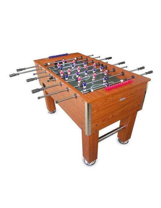 Table de jeu de baby-foot Foosball Lounge Marron 140 x 74 x 88