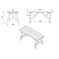 Mesa de Picnic MASGAMES ZURICH MA500027 uso publico Horeca (sin bancos)