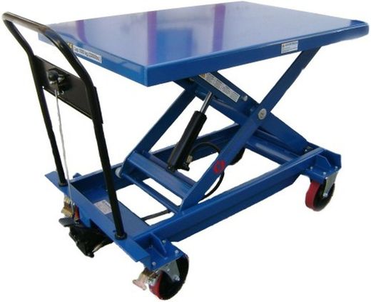 Table élévatrice manuelle 1000 kg, poignée amovible 10159