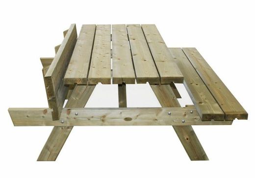 Mesa picnic Palmako ruby 18 verde + tratamiento autoclave 179 x 161 x 72 cm am44-1618 103164