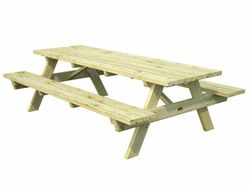 PACK 5 UNIDADES Mesa picnic Palmako ruby 24  verde + tratamiento autoclave 239 x 161 x 72 cm am44-1618 103164
