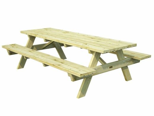 Mesa de piquenique Palmako ruby 24 green + tratamento autoclave 239 x 161 x 72 cm am44-1618 103164