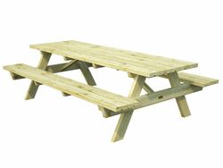 Mesa picnic Palmako ruby 24 verde + tratamiento autoclave 239 x 161 x 72 cm am44-1618 103164