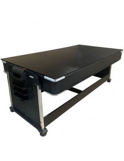 Multijuego giratorio 4 en 1 (Billar +Air Hockey + Ping-Pong + Mesa comedor)Potente motor para el flujo de aire 2678 - tapete AZUL