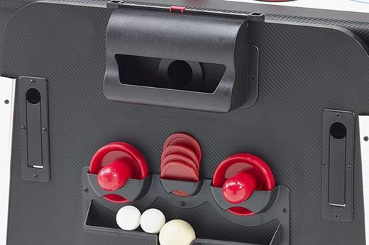 Multijuego giratorio 4 en 1 Olimpus Tapete Rojo – (Billar, Air Hockey – Ping-Pong, Mesa comedor) Potente motor para el flujo de aire 2873