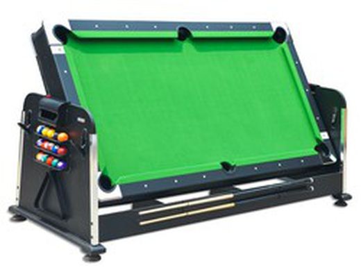 Mutijuego OLIMPUS Giratorio 4 en 1 VERDE (Billar, Air-Hockey, Ping-Pong, Mesa Comedor) Potente motor para el flujo de aire 2922