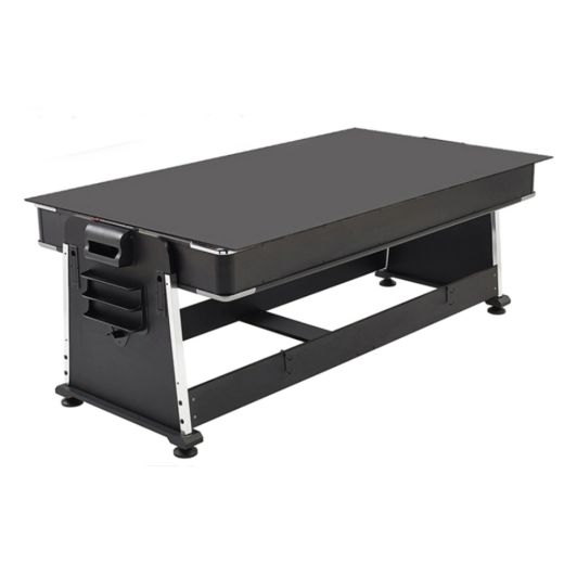 Mutijuego OLIMPUS Giratorio 4 en 1 VERDE (Billar, Air-Hockey, Ping-Pong, Mesa Comedor) Potente motor para el flujo de aire 2922