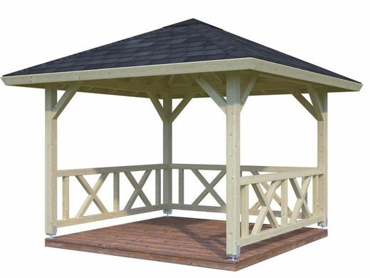 Pavillon en bois Palmako Betty 9,0 m2 300 x 300 cm PA-3030 103798