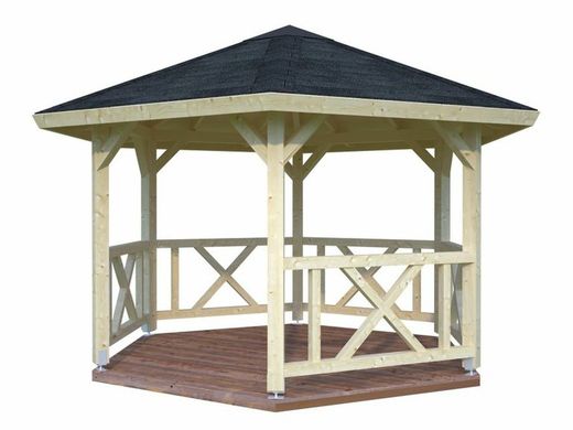 Pavillon en bois Palmako Betty 9,9 m2 337 cm - plancher non inclus - PA-3333 103879