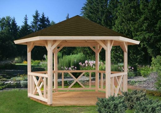 Pavillon en bois Palmako Betty 9,9 m2 337 cm - plancher non inclus - PA-3333 103879