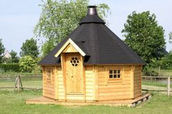 Pavillon en bois Palmako EVA barbecue 11,4 m2 379 cm PA44-3838 104596