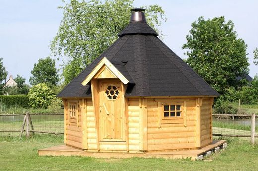 Pavillon en bois Palmako EVA barbecue 11,4 m2 379 cm PA44-3838 104596